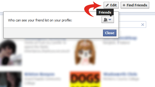 facebook timeline private friends